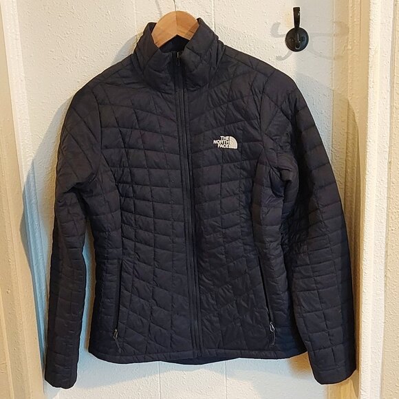 The North Face navy blue Thermoball puffer jacket - Picture 1 of 6